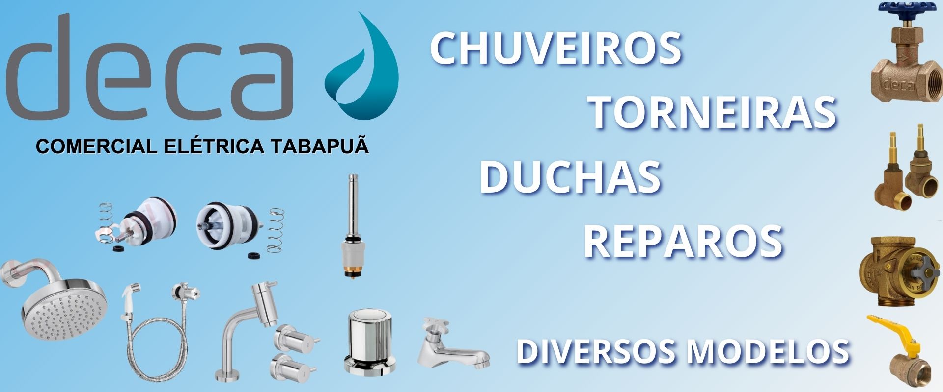 Vasta linha de reparos em geral, hidráulica e conexões